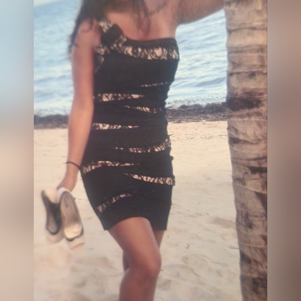Elegant Black and Lace Dress